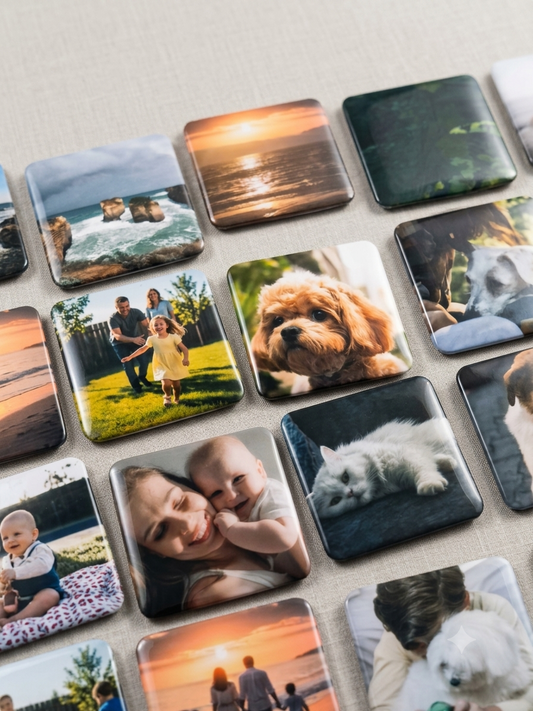 50mm x 50mm Custom Photo Magnets