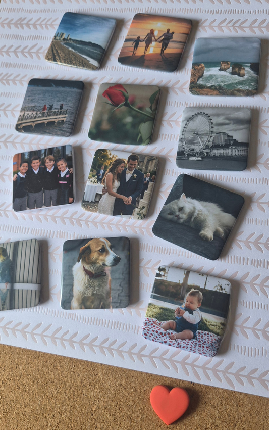 50mm x 50mm Custom Photo Magnets