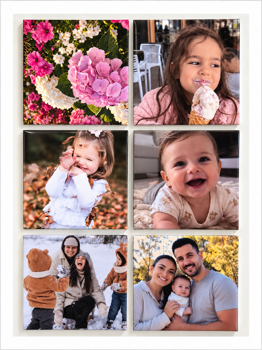Personalised 63.5mm x 63.5mm Photo Magnets